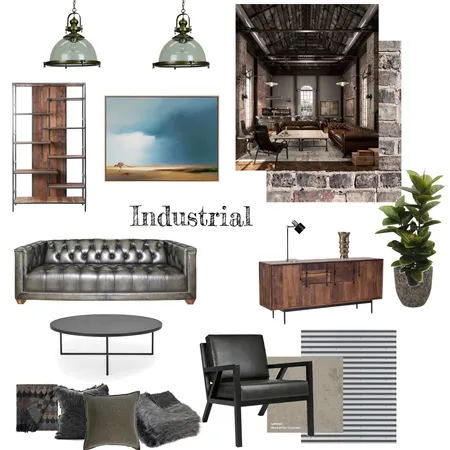 Industrial Interior Design Mood Board by ALucille on Style Sourcebook
