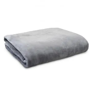 Ardor Boudoir Lucia Luxury Velvet Plush Blanket, 230x240cm, Silver by Ardor Boudoir, a Throws for sale on Style Sourcebook
