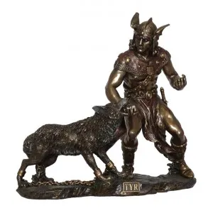 Veronese Cold Cast Bronze Coated Mythology Figurine, Tyr by Veronese, a Statues & Ornaments for sale on Style Sourcebook