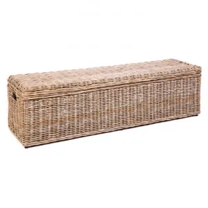 Dorset Rattan Blanket Trunk, 160cm, Kubu Grey by ETC, a Baskets & Boxes for sale on Style Sourcebook