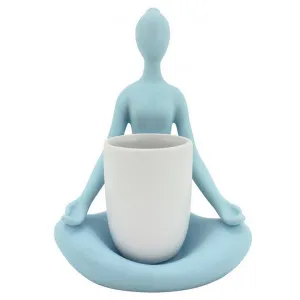 Yoga Lady Ceramic Planter by NF Living, a Plant Holders for sale on Style Sourcebook