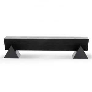 Nicholls Elm Timber Bench, 190cm, Black by Conception Living, a Benches for sale on Style Sourcebook