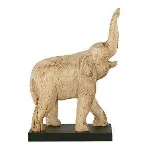 Thani Hand Carved Wooden Elephant Sculpture by Florabelle, a Statues & Ornaments for sale on Style Sourcebook