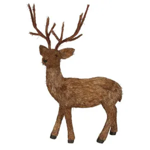 Menier Grand Straw Reindeer Figurine by Florabelle, a Statues & Ornaments for sale on Style Sourcebook