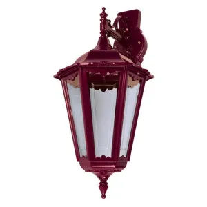Chester Italian Made IP43 Exterior Down Wall Lantern, Style C, Burgundy by Domus Lighting, a Outdoor Lighting for sale on Style Sourcebook