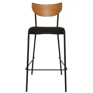 Marco Commercial Grade Steel Bar Stool, Vinyl Seat, Light Oak / Black by Eagle Furn, a Bar Stools for sale on Style Sourcebook