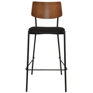 Texas Commercial Grade Steel Bar Stool, Vinyl Seat, Light Walnut / Black by Eagle Furn, a Bar Stools for sale on Style Sourcebook