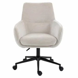Conor Fabric Office Armchair, Beige by Charming Living, a Chairs for sale on Style Sourcebook
