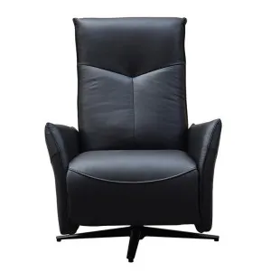 Hammel Leather Swivel Manual Recliner Armchair, Black by Elevate Furniture, a Chairs for sale on Style Sourcebook