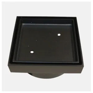 Roberts Tile Insert Matt Black 100x100x50mm by Roberts, a Shower Grates & Drains for sale on Style Sourcebook