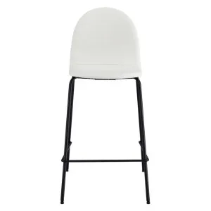 Archie Fabric & Metal Counter Stool, Set of 2, Cream / Black by Room Life, a Bar Stools for sale on Style Sourcebook
