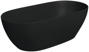 Luciana Free Standing Bath Stone 1500 Matte Black by Fienza, a Bathtubs for sale on Style Sourcebook