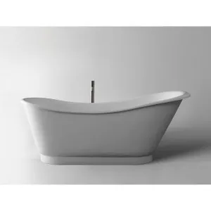 Elba Free Standing Bath Stone 1730 Matte White by Kaskade Stone, a Bathtubs for sale on Style Sourcebook
