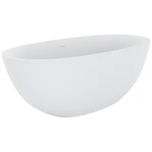 Sasso Freestanding Stone Bath 1550 Matte White by Fienza, a Bathtubs for sale on Style Sourcebook