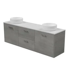 Noosa Vanity Wall Hung 1800 Double WG Basins SilkSurface AC Top by Timberline, a Vanities for sale on Style Sourcebook
