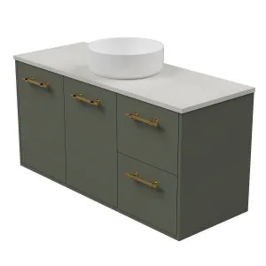 Noosa Vanity Wall Hung 1200 Centre WG Basin SilkSurface AC Top by Timberline, a Vanities for sale on Style Sourcebook