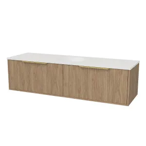 Elwood Vanity Wall Hung 1500 Centre WG Basin SilkSurface UC Top by Timberline, a Vanities for sale on Style Sourcebook