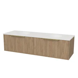 Elwood Vanity Wall Hung 1500 Double WG Basins SilkSurface UC Top by Timberline, a Vanities for sale on Style Sourcebook