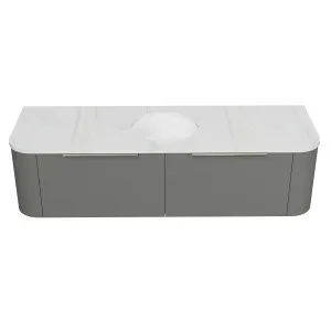 Santos Vanity Wall Hung 1500 Centre WG Basin SilkSurface UC Top by Timberline, a Vanities for sale on Style Sourcebook