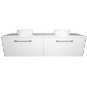 Saba Vanity Wall Hung 1800 Double WG Basins SilkSurface AC Top by Timberline, a Vanities for sale on Style Sourcebook