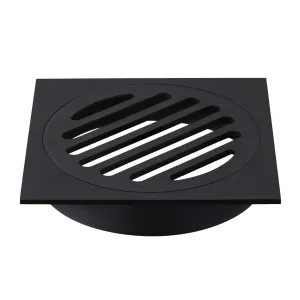 KFG Grate Matt Black 85x85x755 by KST, a Shower Grates & Drains for sale on Style Sourcebook