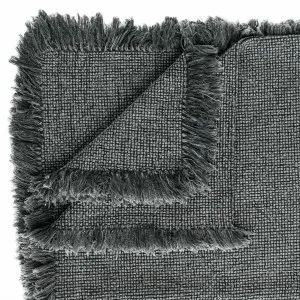 Chelsea Throw - Slate by Eadie Lifestyle, a Throws for sale on Style Sourcebook