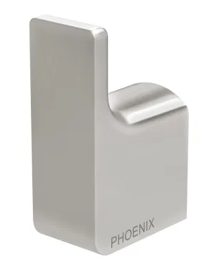 Gloss Robe Hook Brushed Nickel by PHOENIX, a Shelves & Hooks for sale on Style Sourcebook