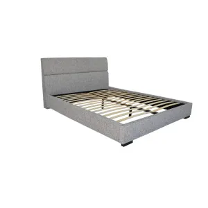 Baxter Bed - Textured Grey - King (Without Side Panels) by Darcy & Duke, a Bed Heads for sale on Style Sourcebook