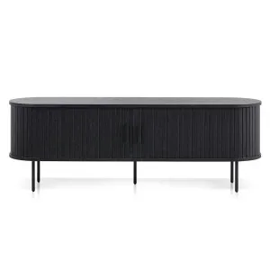Brooke TV Entertainment Unit 1.6m - Black by Calibre Furniture, a Entertainment Units & TV Stands for sale on Style Sourcebook