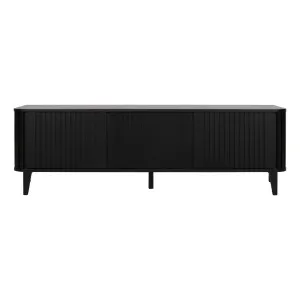 Gabino Entertainment Unit 180cm in Black by OzDesignFurniture, a Entertainment Units & TV Stands for sale on Style Sourcebook