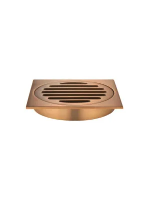 Meir | Square Floor Grate Shower Drain 100mm outlet by Meir, a Traps & Wastes for sale on Style Sourcebook