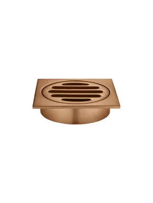 Meir | Square Floor Grate Shower Drain 80mm outlet by Meir, a Traps & Wastes for sale on Style Sourcebook