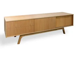 Ex Display - Ella Scandinavian 180cm TV Entertainment Unit - Lowline - Natural by Interior Secrets - AfterPay Available by Interior Secrets, a Entertainment Units & TV Stands for sale on Style Sourcebook