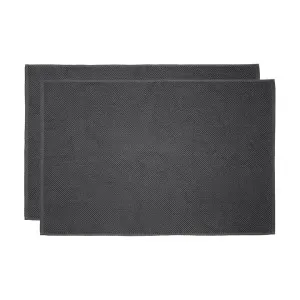 Bambury Angove Cotton Bath Mat, Pack of 2, Charcoal by Bambury, a Towels & Washcloths for sale on Style Sourcebook