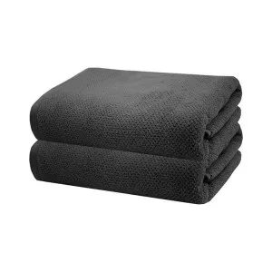 Bambury Angove Cotton Bath Sheet, Pack of 2, Charcoal by Bambury, a Towels & Washcloths for sale on Style Sourcebook