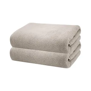 Bambury Angove Cotton Bath Sheet, Pack of 2, Pebble by Bambury, a Towels & Washcloths for sale on Style Sourcebook