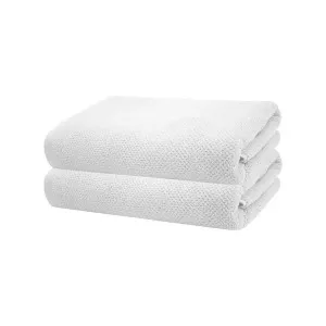 Bambury Angove Cotton Bath Towel, Pack of 2, White by Bambury, a Towels & Washcloths for sale on Style Sourcebook