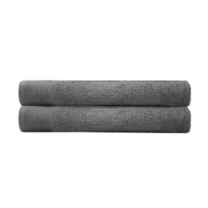 Bambury Elvire Cotton Bath Sheet, Pack of 2, Pewter by Bambury, a Towels & Washcloths for sale on Style Sourcebook