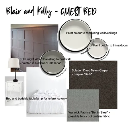 Blair & Kelly - Guest Bed Interior Design Mood Board by fleurwalker on Style Sourcebook
