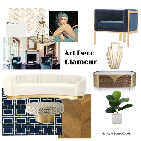 Art Deco Board Interior Design Mood Board by GableandNor on Style Sourcebook