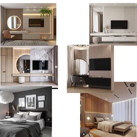 Master bedroom bed, tv unit and dresser Interior Design Mood Board by The Onome’s Brand on Style Sourcebook