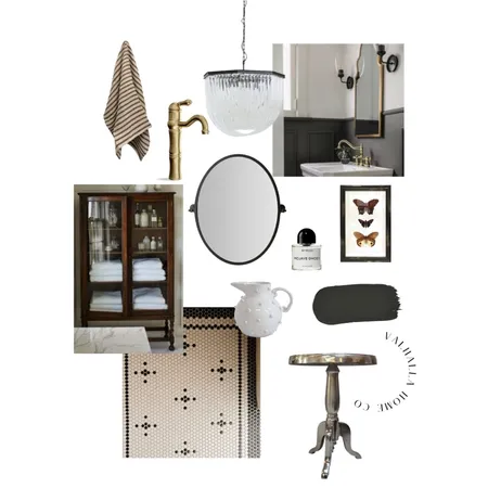 Moody Traditional Bathroom Interior Design Mood Board by Valhalla Home Co on Style Sourcebook