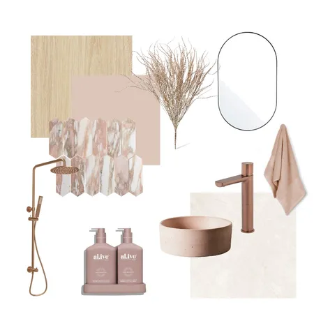 Pink Bathroom Interior Design Mood Board by ellie.sawyer317 on Style Sourcebook