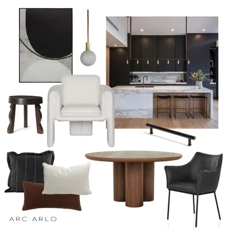 Contemporary Dining Interior Design Mood Board by Arc and Arlo on Style Sourcebook
