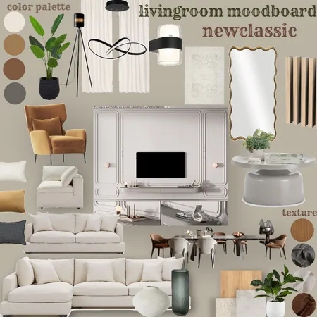livingroom moodboard newclassic 2 Interior Design Mood Board by ALAA712 on Style Sourcebook