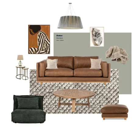 Cosy Lounge Room Concept Interior Design Mood Board by Sharon Lynch on Style Sourcebook