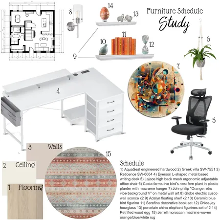 IDI Module 9 (Study) Interior Design Mood Board by Molilly on Style Sourcebook