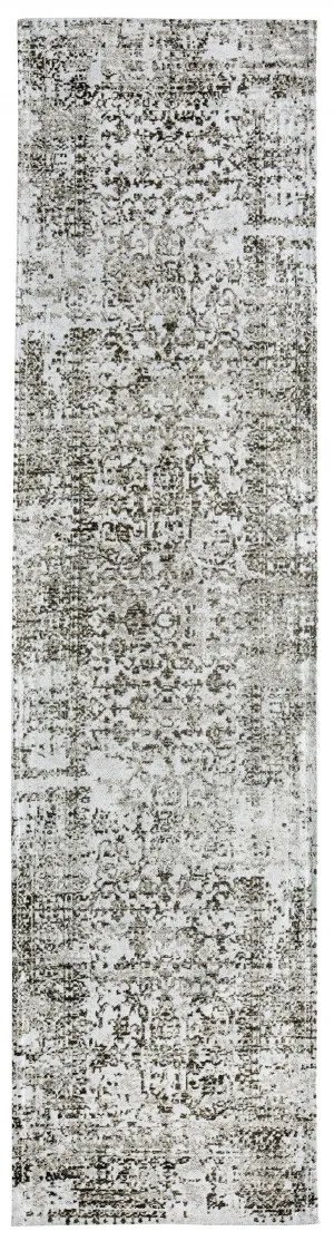Evangeline Stone Grey Runner Rug by Miss Amara, a Persian Rugs for sale on Style Sourcebook