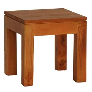 Amsterdam Mahogany Timber Lamp Table, Small, Light Pecan by Centrum Furniture, a Side Table for sale on Style Sourcebook