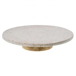 Sarella Terrazzo & Timber Lazy Susan, 35cm by Casa Uno, a Tableware for sale on Style Sourcebook